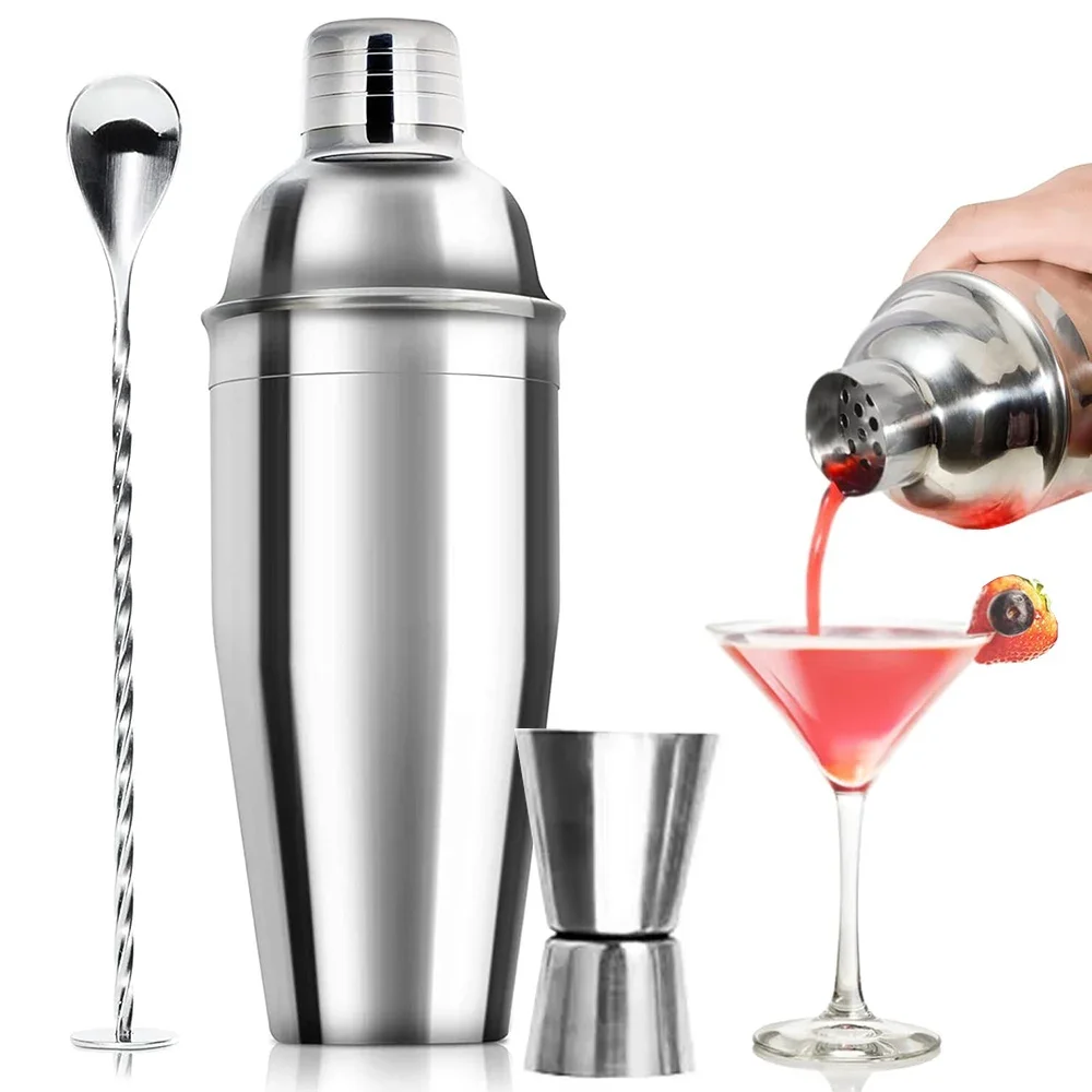 Boston Shaker Set - Coctelera de acero inoxidable, herramientas para
