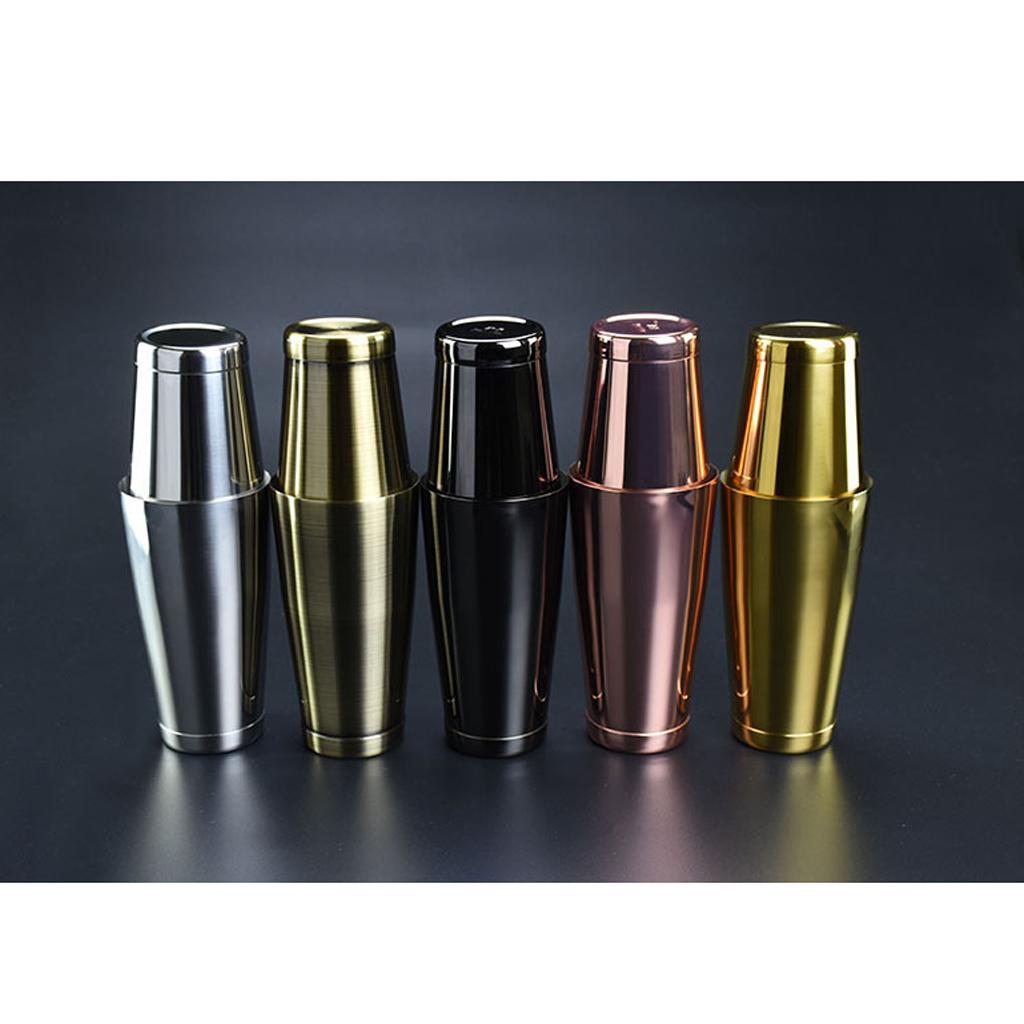 Boston Shaker Set - Juego de Coctelera de Acero Inoxidable,