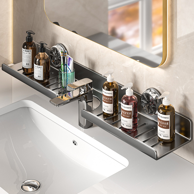 Home Bar Sink - Estante de baño con ventosa para