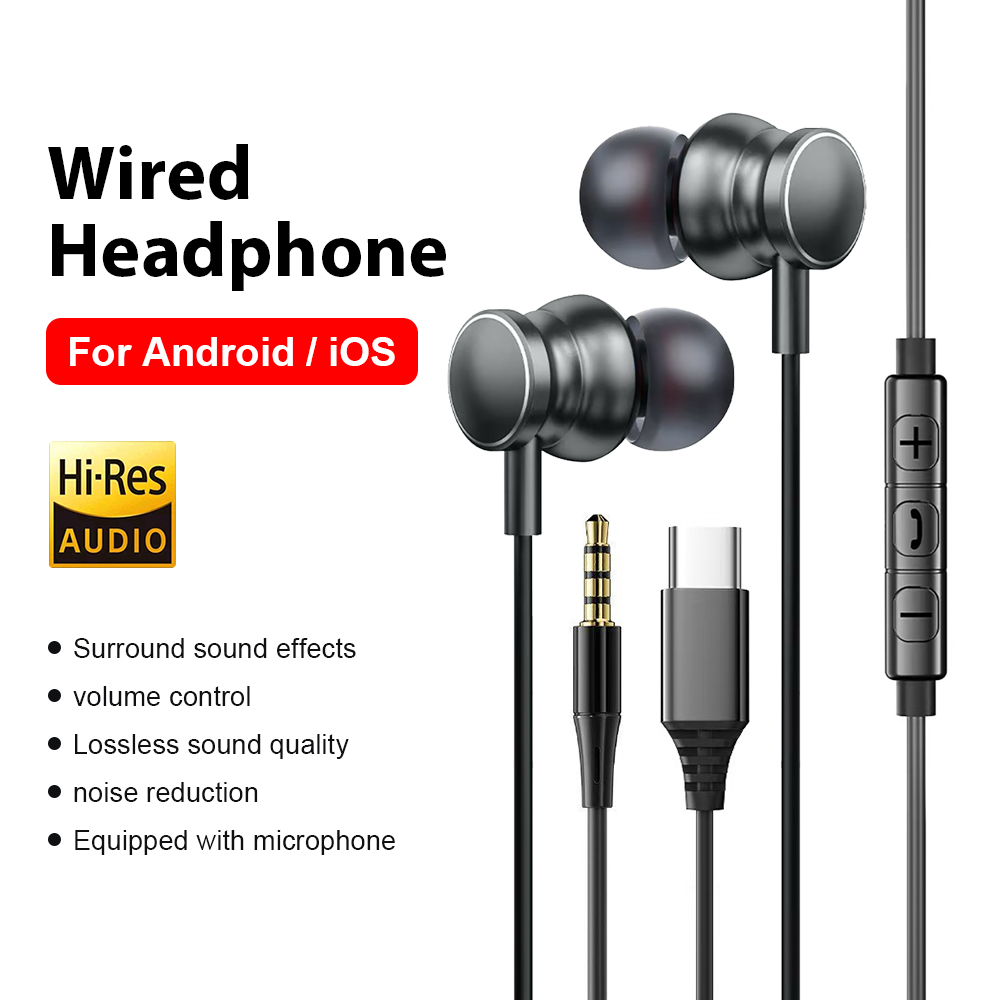 Home Bar Iphone - Auriculares con cable tipo C, auriculares