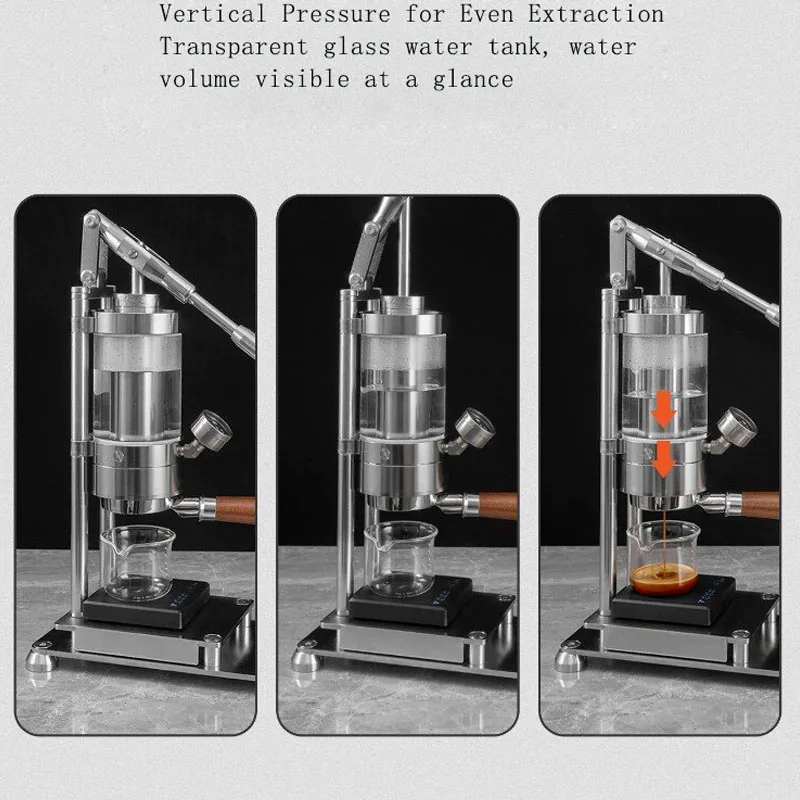 Home Barista - Cafetera Manual de Espresso de Acero