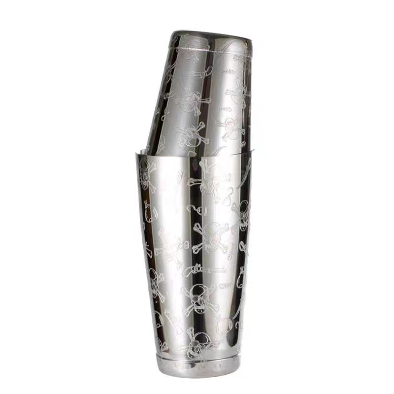 500 ml/800 ml grabado cráneo a - Boston Shaker Set reseña y precio