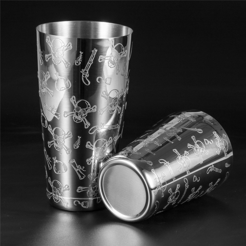 500 ml/800 ml grabado cráneo a - Boston Shaker Set reseña y precio