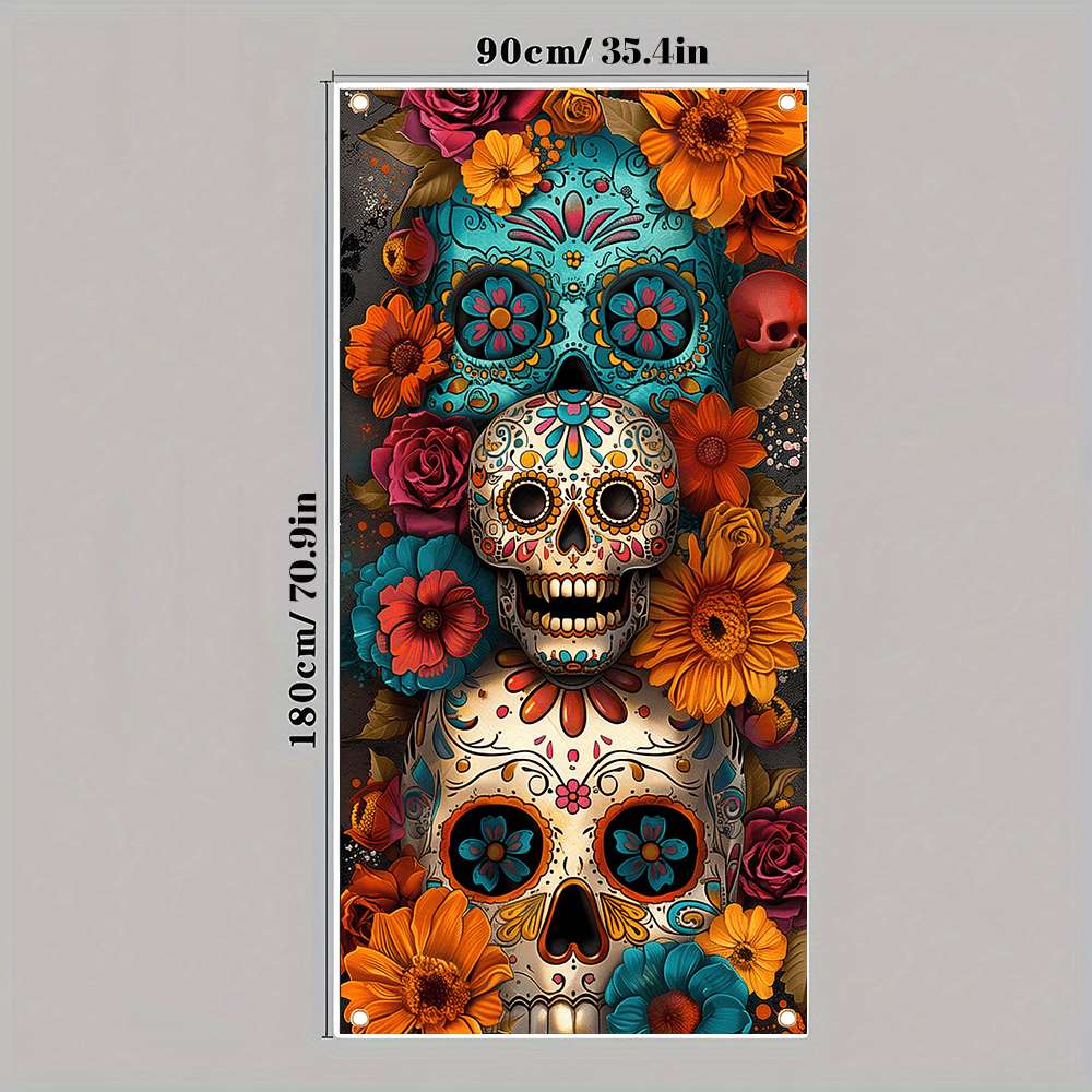 Cortina del Día de Muertos - D - Home Bargains reseña y precio