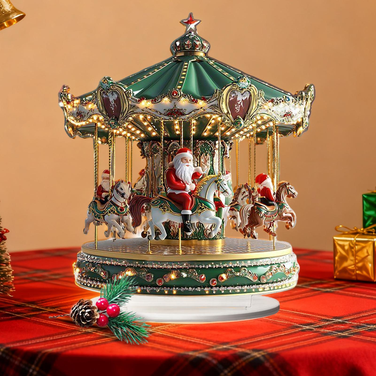 Carrusel de Navidad acrílico 2 - Home Bar Shelf reseña y precio