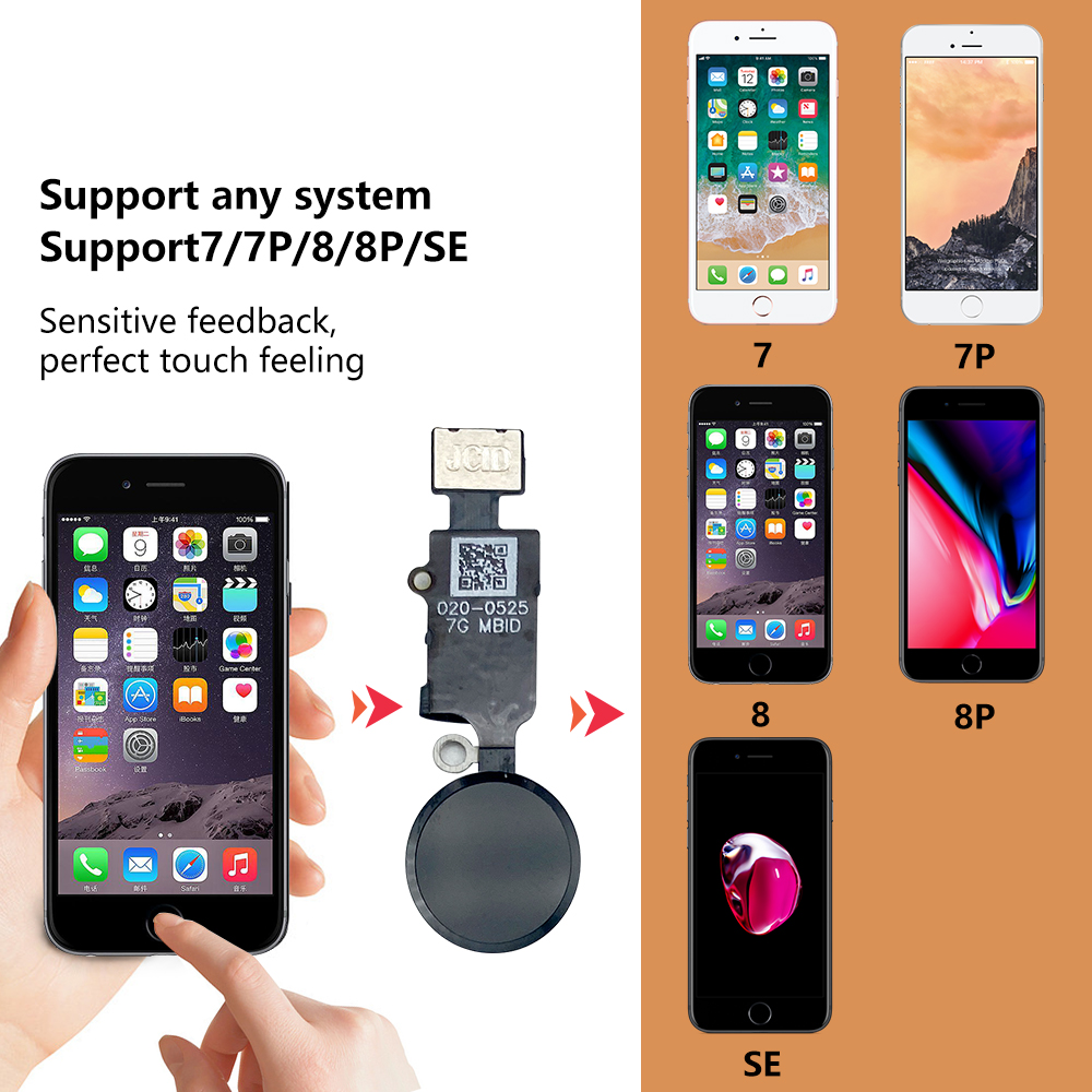 JC 6th 3D Home Button Flex par - Home Bar Iphone reseña y precio