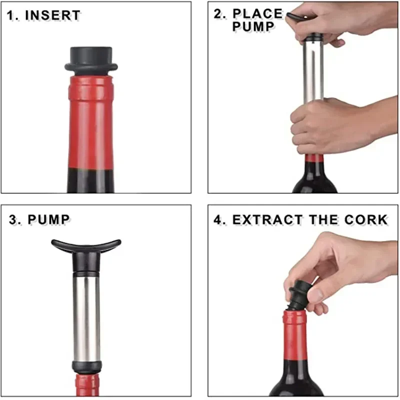 Kit de bomba de vino al vacío  - Wine Preservation Pump reseña y precio