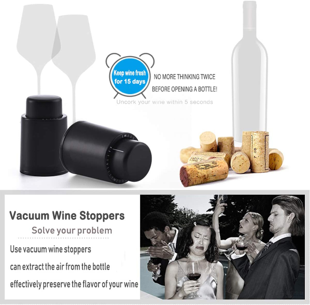 Tapón de botella de vino al va - Wine Preservation Pump reseña y precio