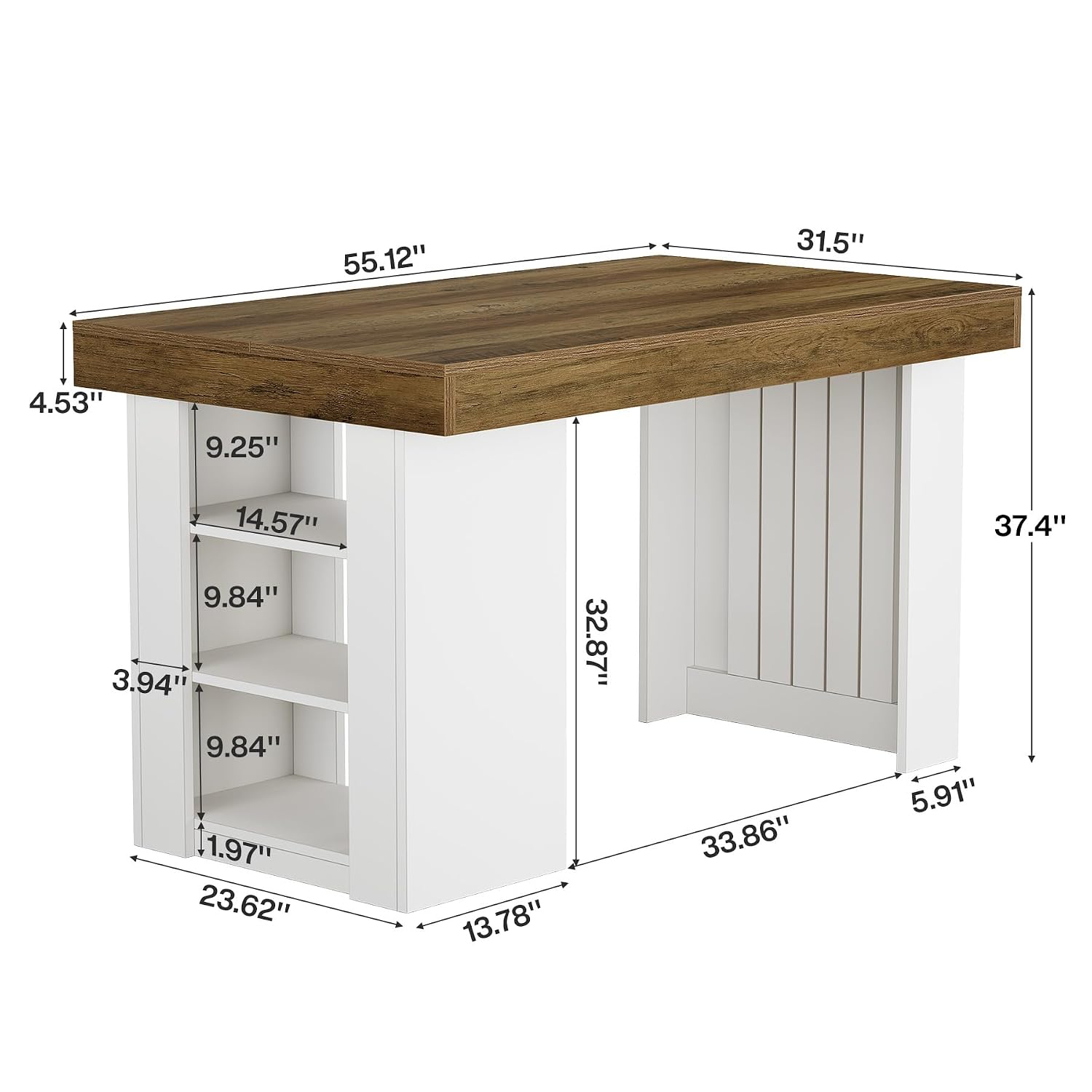 Isla de Cocina con Almacenamie - Home Bar And Counter reseña y precio