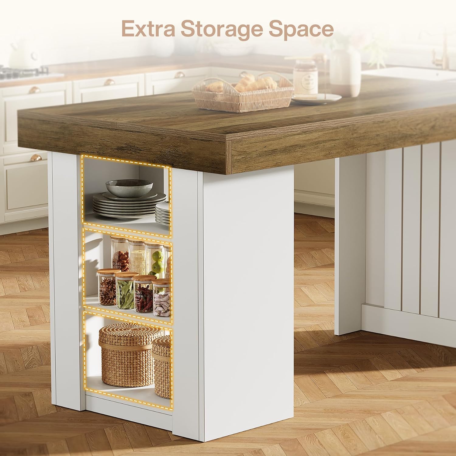Isla de Cocina con Almacenamie - Home Bar And Counter reseña y precio