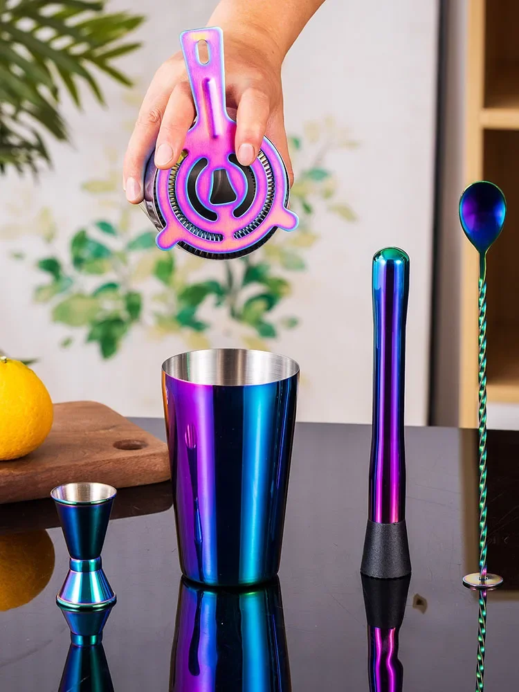 Coctelera de arcoíris de acero - Boston Shaker Set reseña y precio