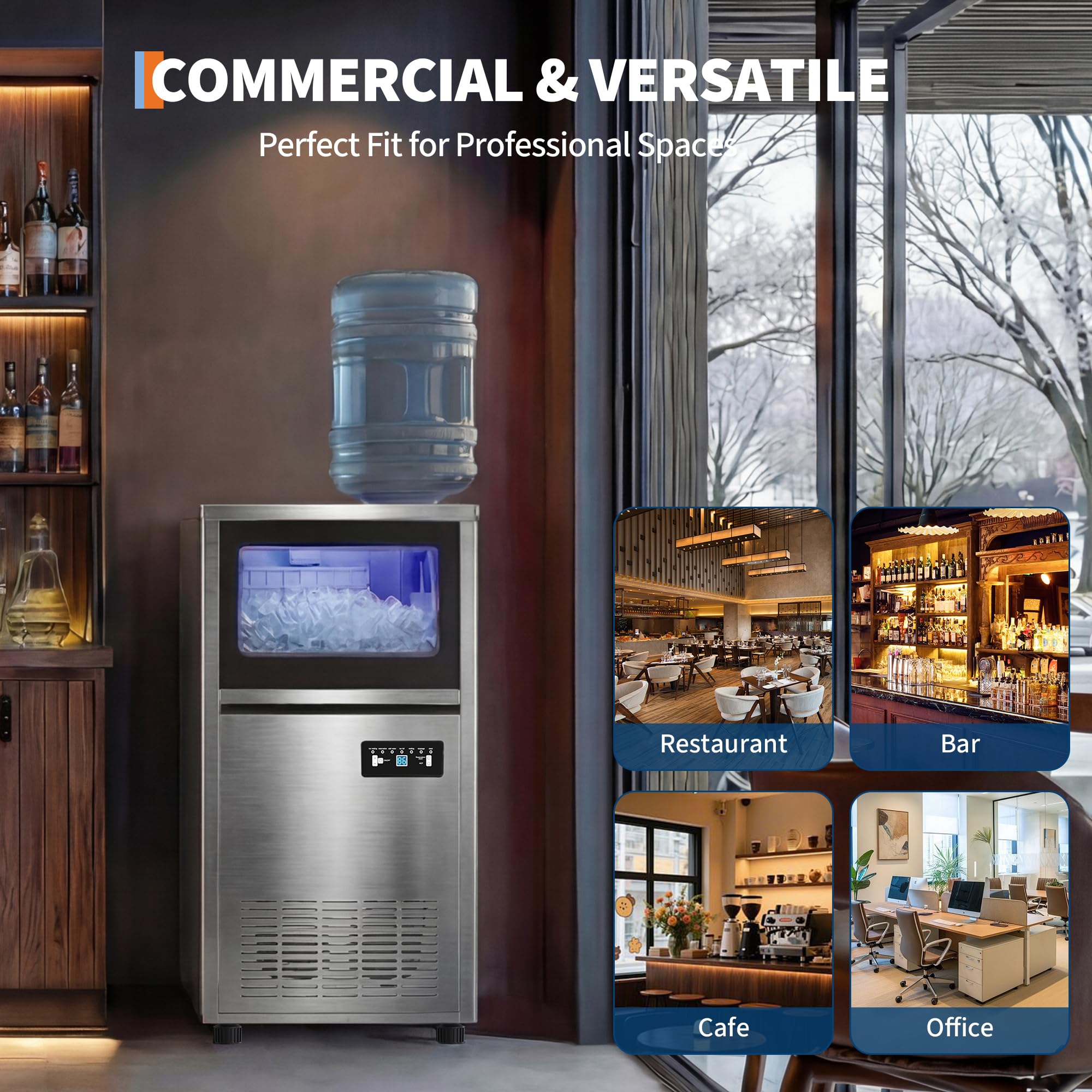 Máquina de Hielo Comercial de  - Home Bar And Counter reseña y precio
