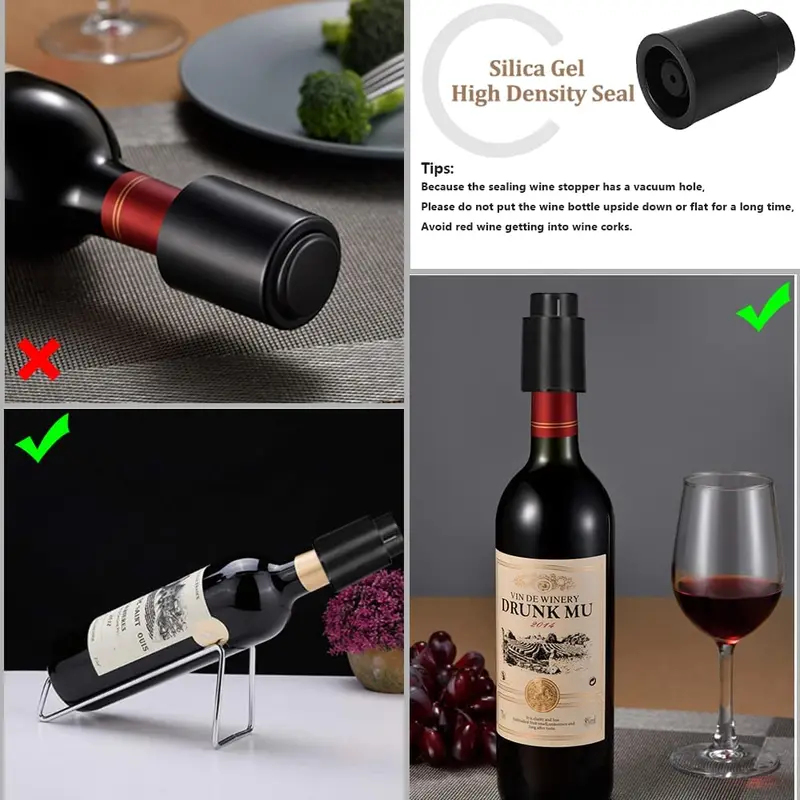 Tapón de vacío para botellas d - Wine Preservation Pump reseña y precio