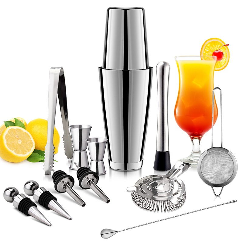 Coctelera de acero inoxidable, - Boston Shaker Set reseña y precio