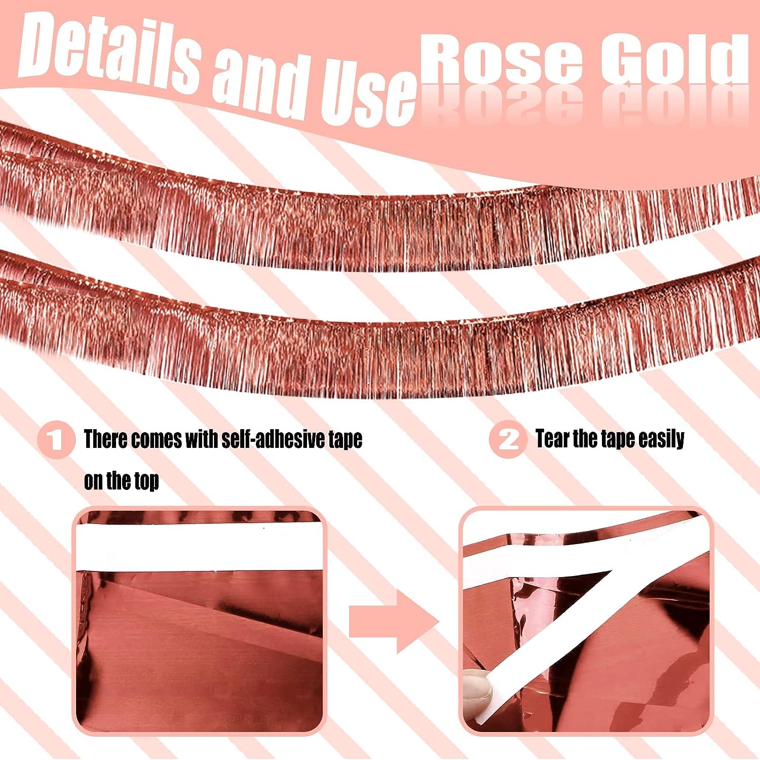 Guirnalda de flecos de alumini - Home Bargains reseña y precio
